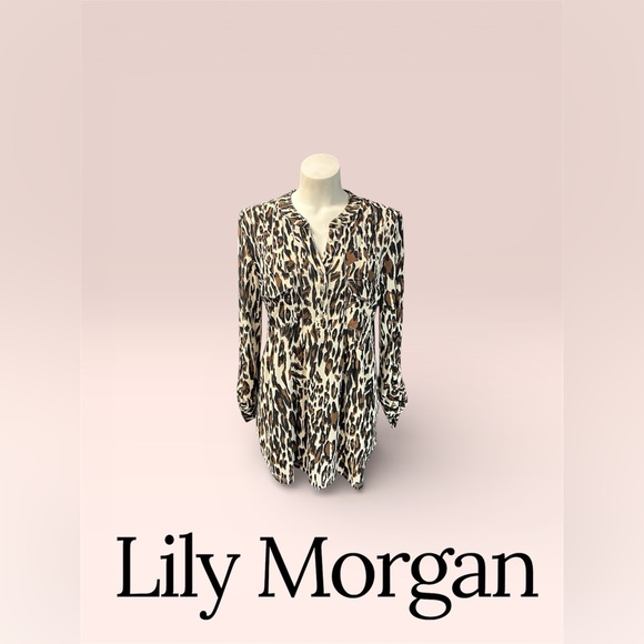 Lily Morgan Tops - Lily Morgan Women's Leopard Print Blouse